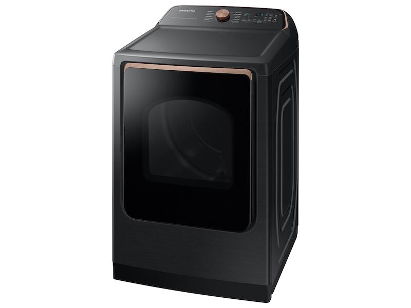 Samsung DVE55A7700V 7.4 Cu. Ft. Smart Electric Dryer With Steam Sanitize+ In Brushed Black