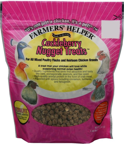 Farmers' Helper Cackleberry Nugget Poultry Treats， 1.68-lb bag