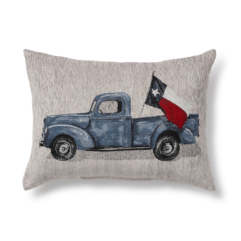 Texas Truck Tapestry Throw Pillow