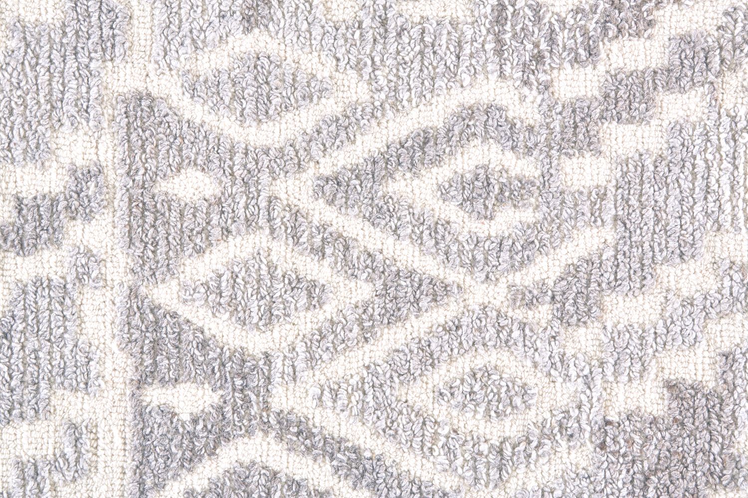 Palatez Hand Tufted Gray and White Rug by BD Fine