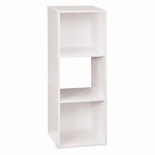 ClosetMaid 36 in. H x 12 in. W x 12 in. D White Wood 3-Cube Storage Organizer 12252