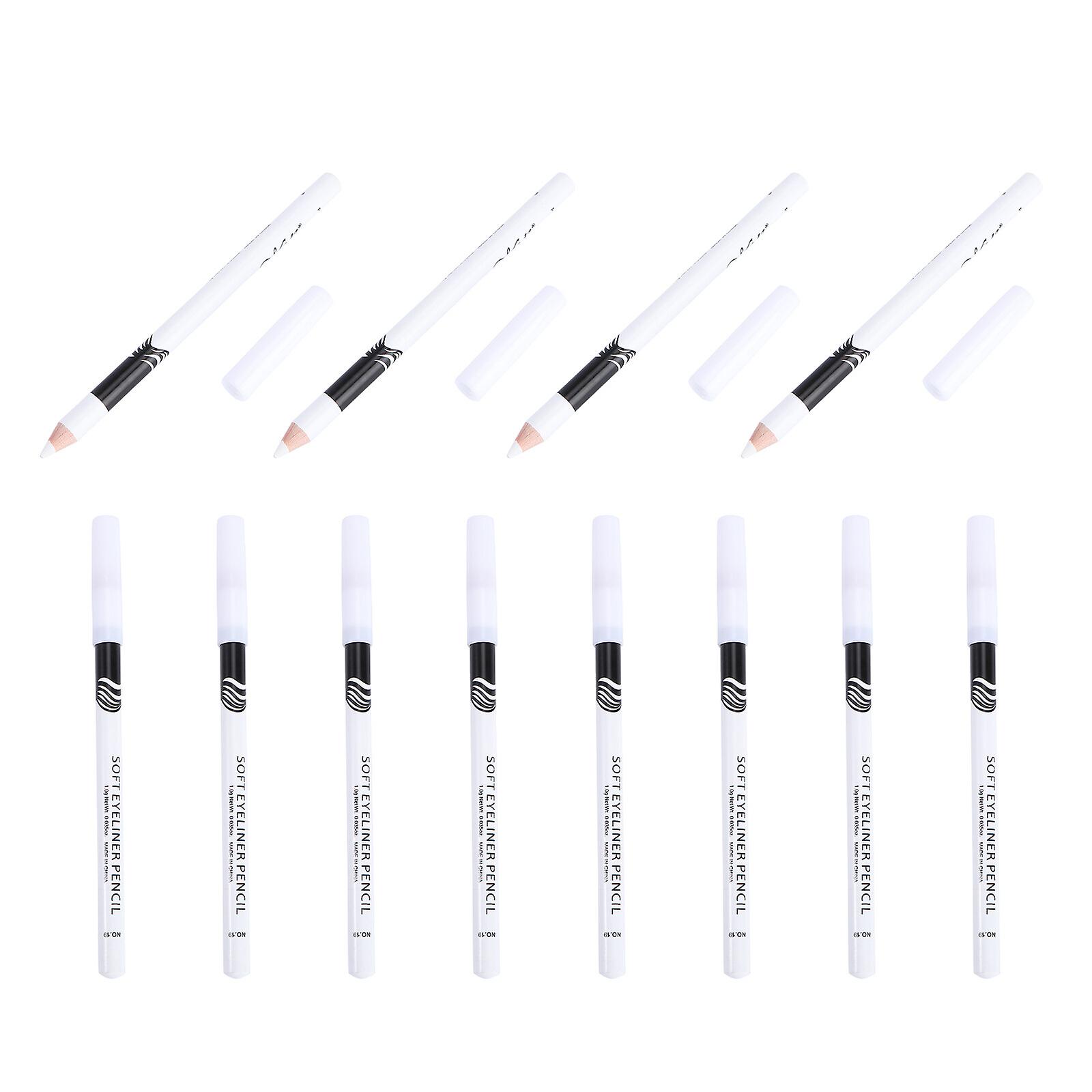 12pcs Highlighter Eyeliner Pen Eyeshadow Pencil White Eyeliner Pencil Makeup Pen