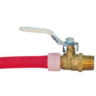 Apollo 34 in. Brass PEX-A Barb x 34 in. Male Pipe Thread Ball Valve EPXV34M