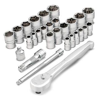 Powerbuilt 28 Piece Zeon Socket Set for Damaged Bolts 240120