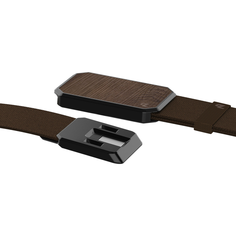 Groove Life Brown Belt with Walnut Magnetic Buckle