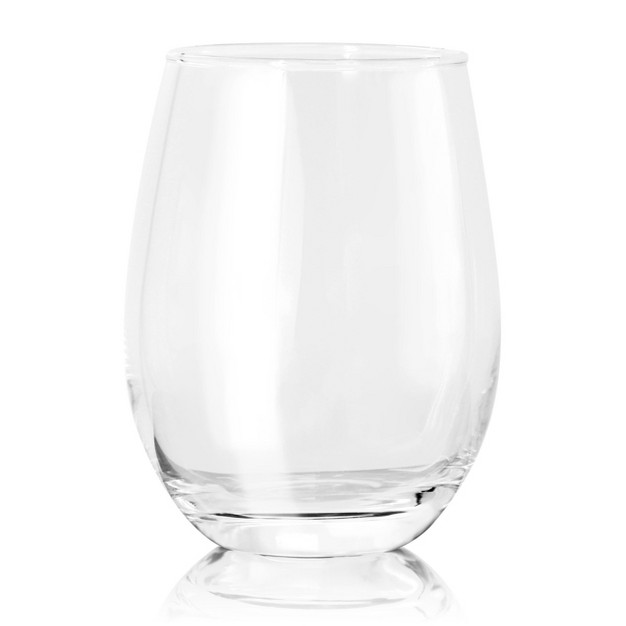 Gibson Home Belinni 4 Piece 18oz Classic Stemless Wine Glass Set