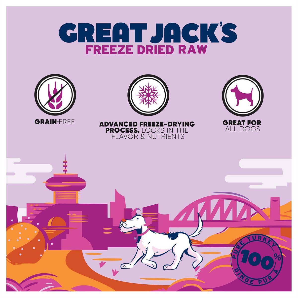 Great Jack's Freeze-Dried Turkey Dog Treats