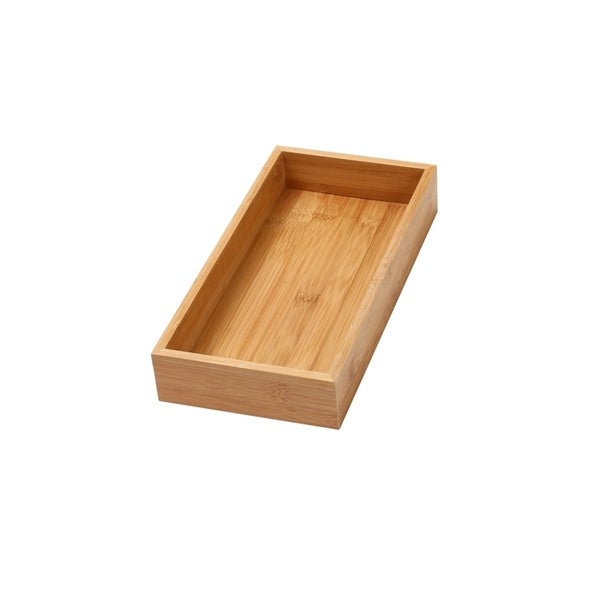 YBM Home Bamboo Kitchen Drawer Organizer Storage Box