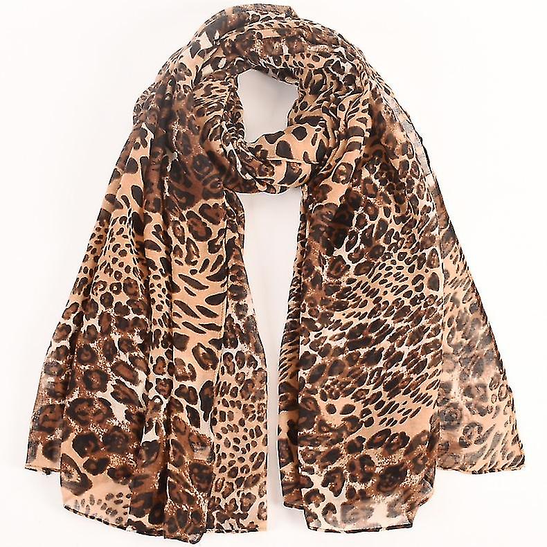 Women Large Leopard Animal Print Lightweight Soft-touch Rectangle Everyday Scarf 90x180cm1pcs-tiger Pattern