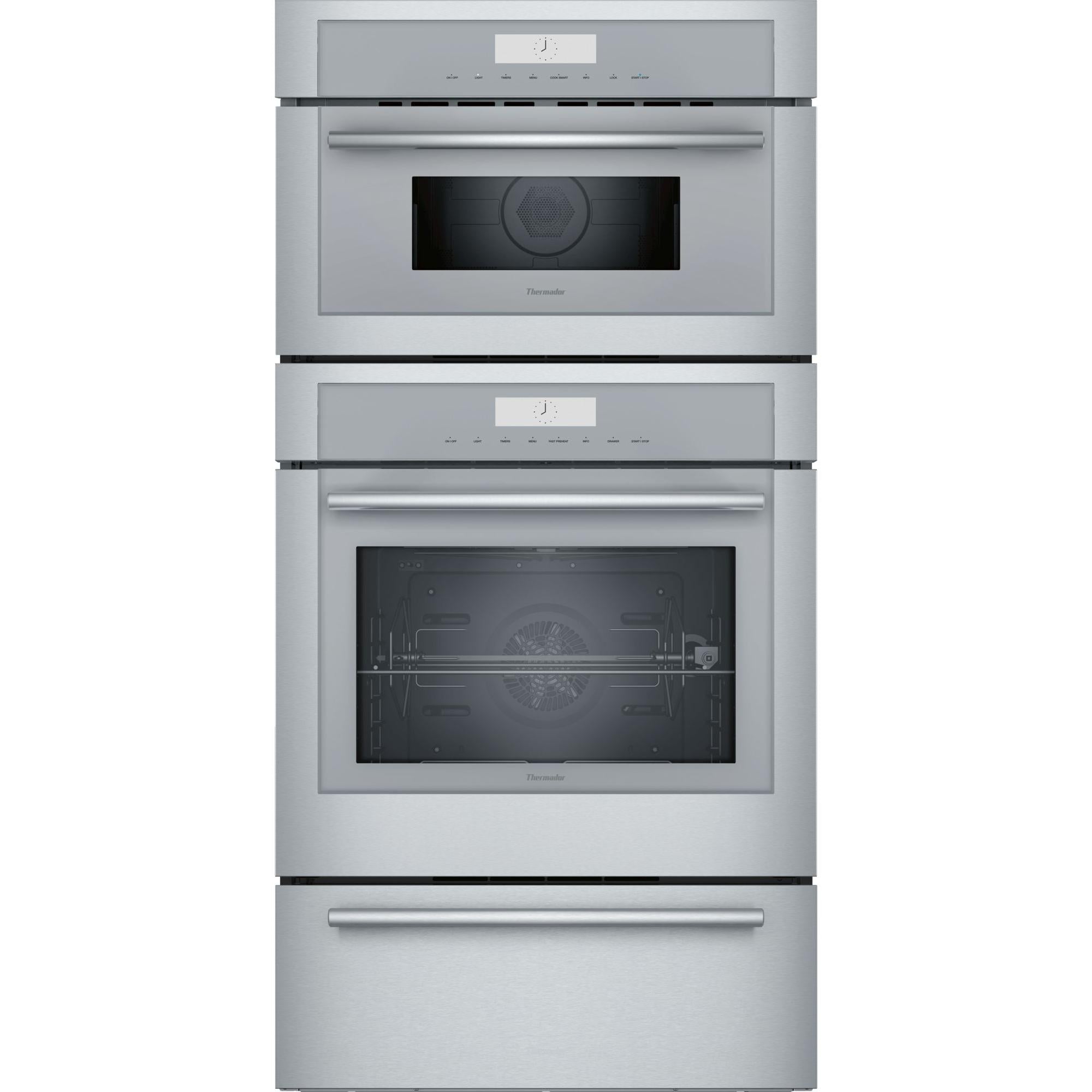 Thermador 30-inch, 7.0 cu.ft. Built-in Triple Combination Wall Oven with Speed Oven MEDMCW31WS