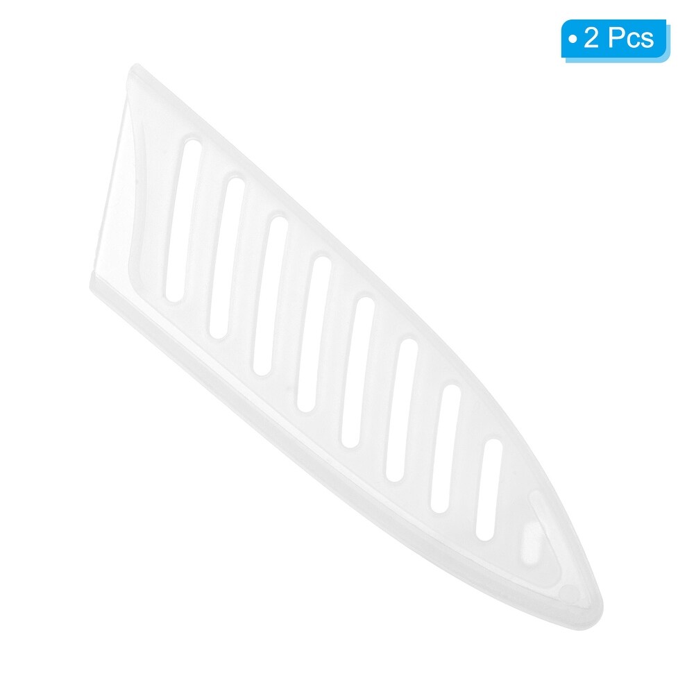 2Pcs PP Kitchen Knife Sheath Cover Sleeves for Paring Knife  White