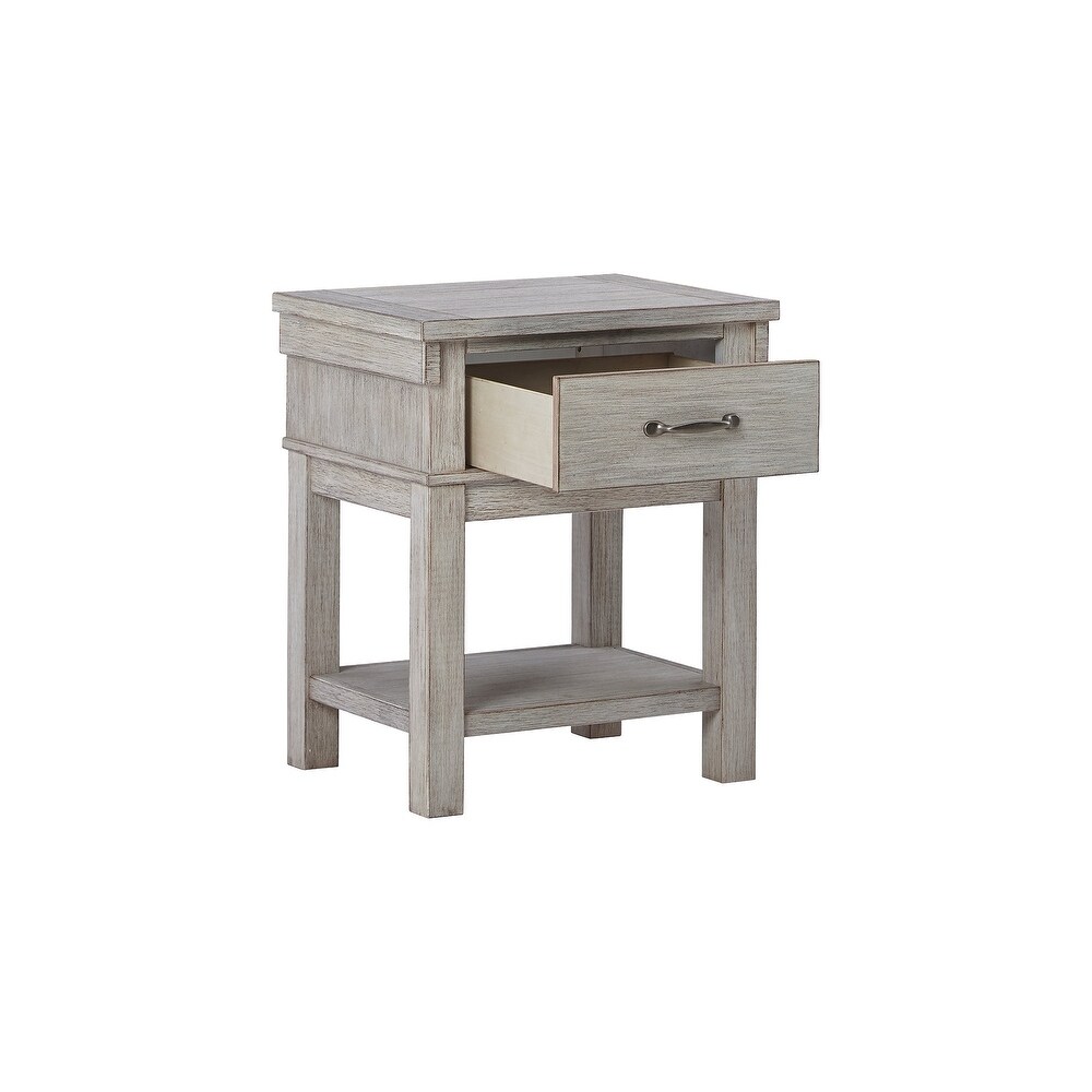 Signature Design by Ashley Shamryn Woodgrain 1 drawer Nightstand