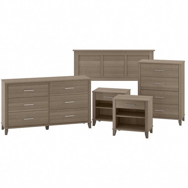 Somerset 5 Piece Full/Queen Size Bedroom Set by Bush Furniture - - 35808832