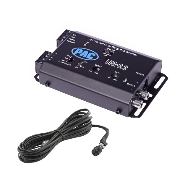 Locpro Lpa 2 2 2 ch In out Line Output Converter W Rem Bass Gain amp Bass Boost