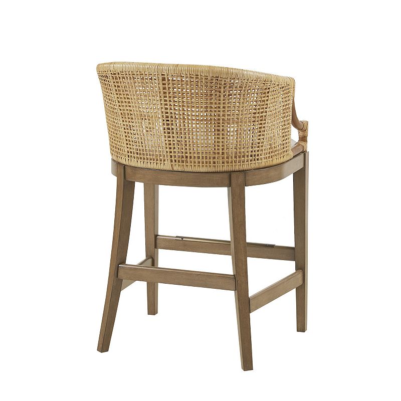 Martha Stewart Playa 25 Handcrafted Rattan Counter Stool