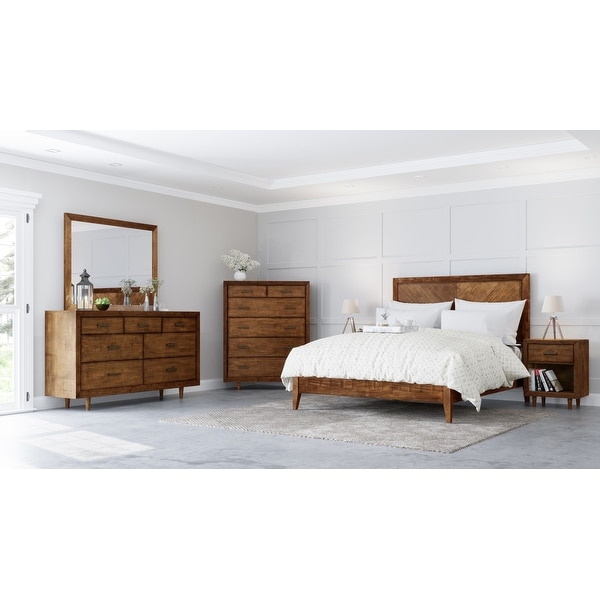 Abbyson Retro Mid-century Modern Wood 6-piece Bedroom Set - - 27173336