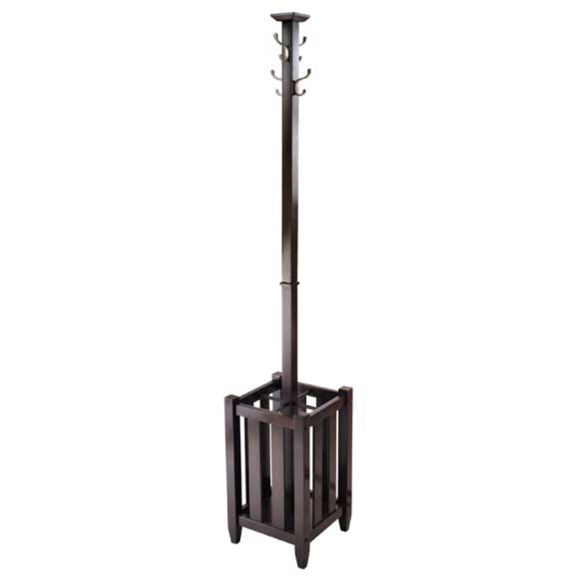 Ergode Memphis Coat Tree and Umbrella Rack， Cappuccino