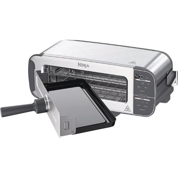 Ninja Foodi 2-Slice Stainless Steel 2-In-1 Flip Toaster