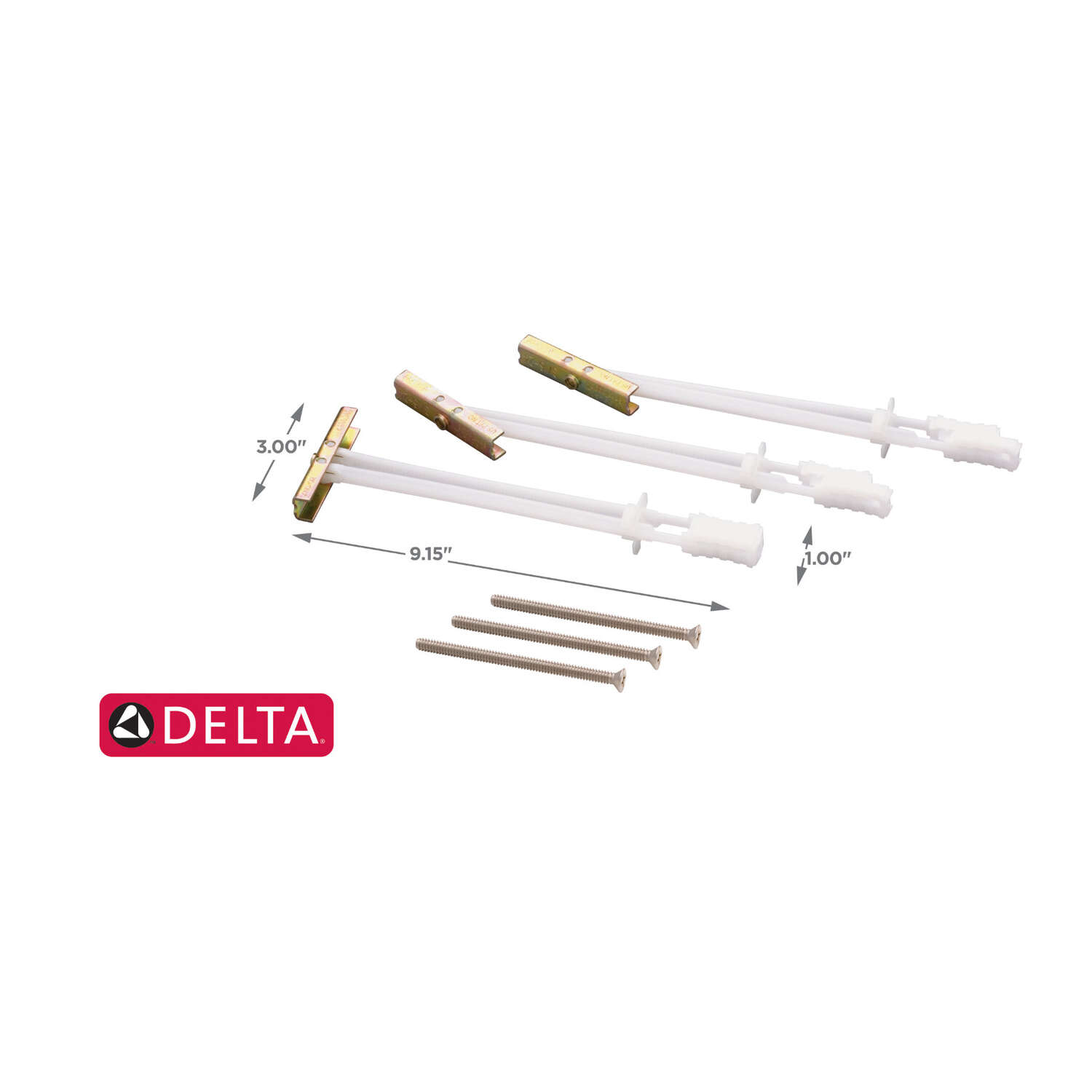 Delta 1 in. L Plastic Grab Bar Anchor