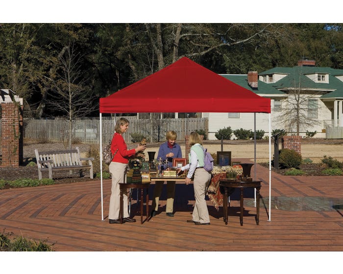 ShelterLogic 10 x 10 HD Series Pop Up Canopy， Red Cover - 22561