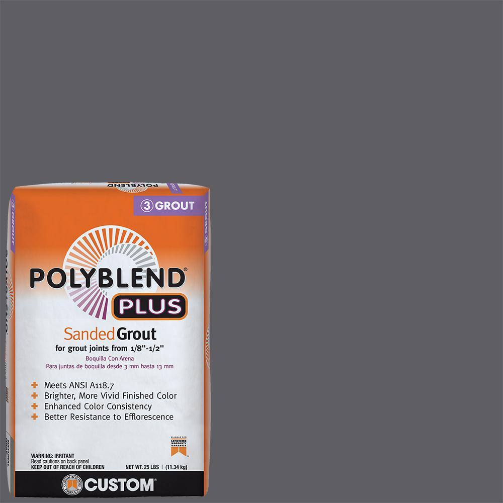 Custom Building Products Polyblend Plus #370 Dove Gray 25 lb. Sanded Grout PBPG37025