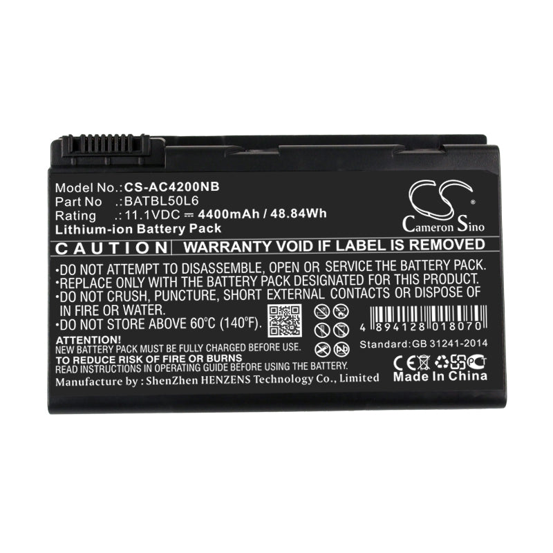 Acer Aspire 3100 Aspire 3103 Aspire 3104WLMiB120 A Replacement Battery BatteryClerkcom Laptop and Notebook