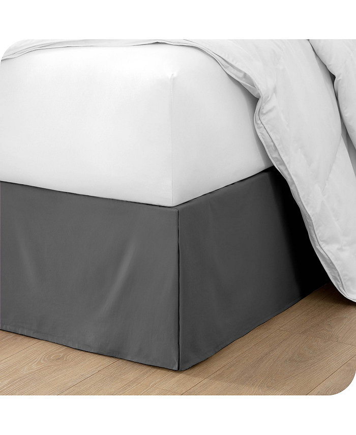 Bare Home Tailored 15 Pleated Bed skirt Twin