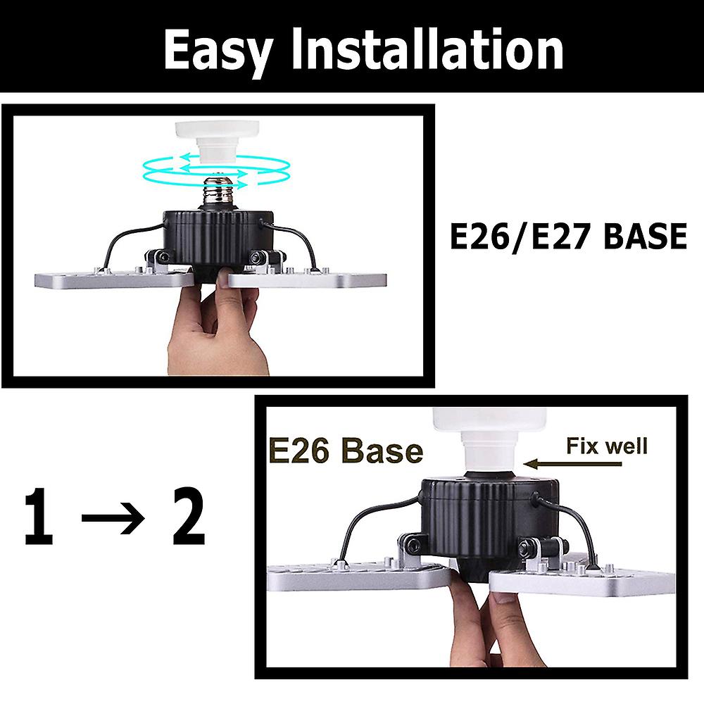 Led Garage Lights Adjustable Garage Ceiling Light 100-277v 60w Led Garage Light 6500lm Cri80 3000k For Garage Basement Barn With 3 Deformable Led Pane