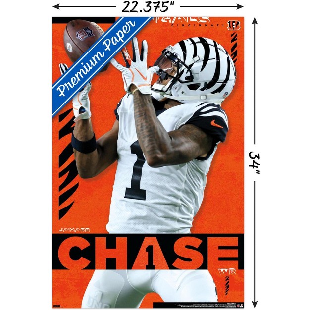 Trends International Nfl Cincinnati Bengals Ja x27 marr Chase 23 Unframed Wall Poster Prints