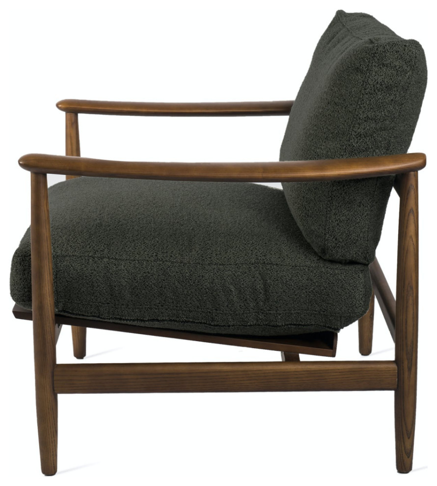 Green Soft Cushioned Arm Chair  Pols Potten Todd   Midcentury   Armchairs And Accent Chairs   by Luxury Furnitures  Houzz