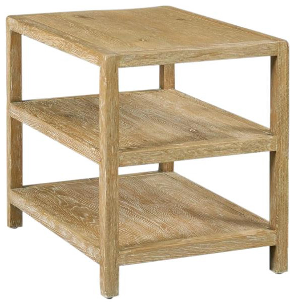 Side Table WOODBRIDGE Squared Posts Rectangular Framed Top Post   Farmhouse   Side Tables And End Tables   by EuroLuxHome  Houzz