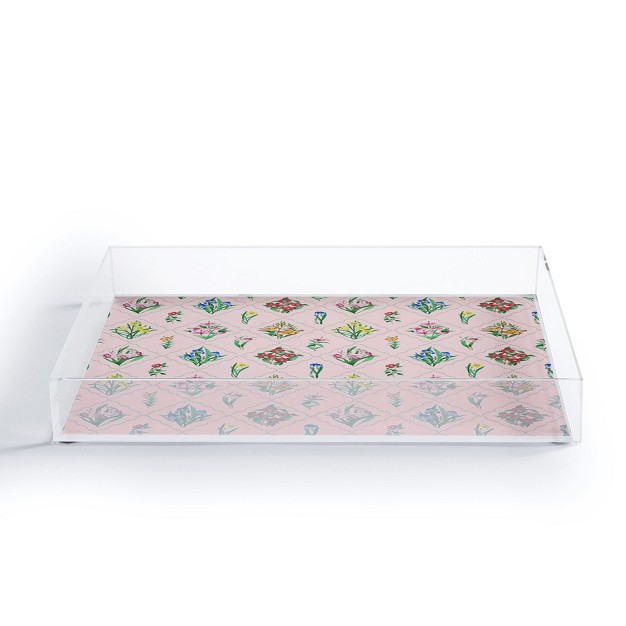 Evanjelina amp Co Japanese Collection Pink Acrylic Tray Deny Designs