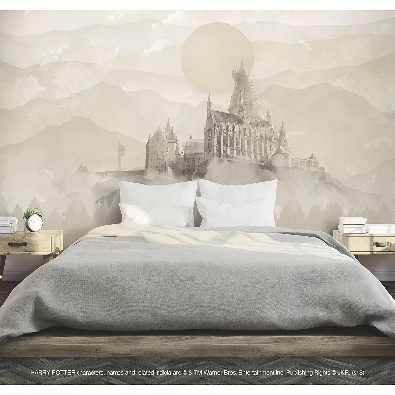 Harry Potter Hogwarts Castle 7-Panel Peel and Stick Wallpaper Mural by RoomMates