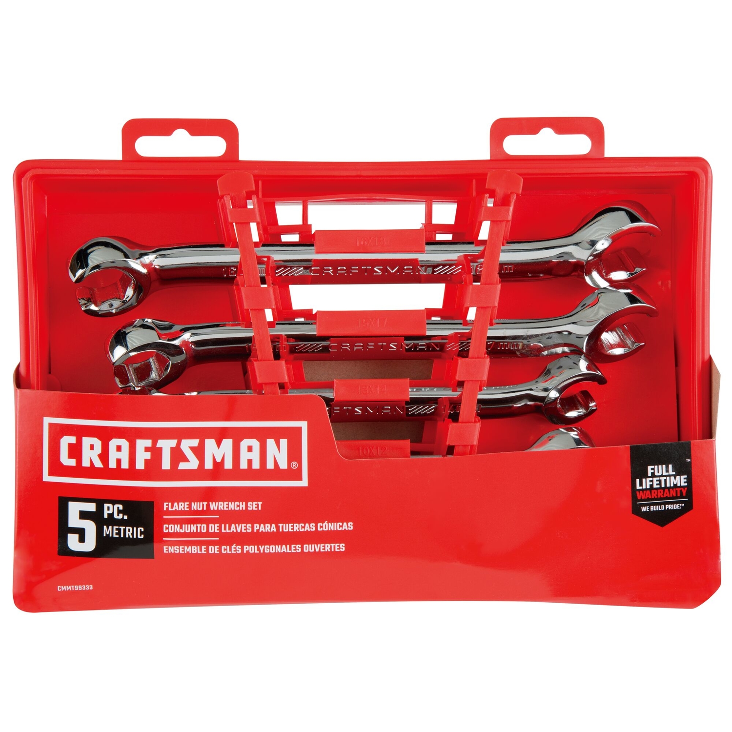 Craftsman 6 Point Metric Flare Nut Wrench Set 5 pc