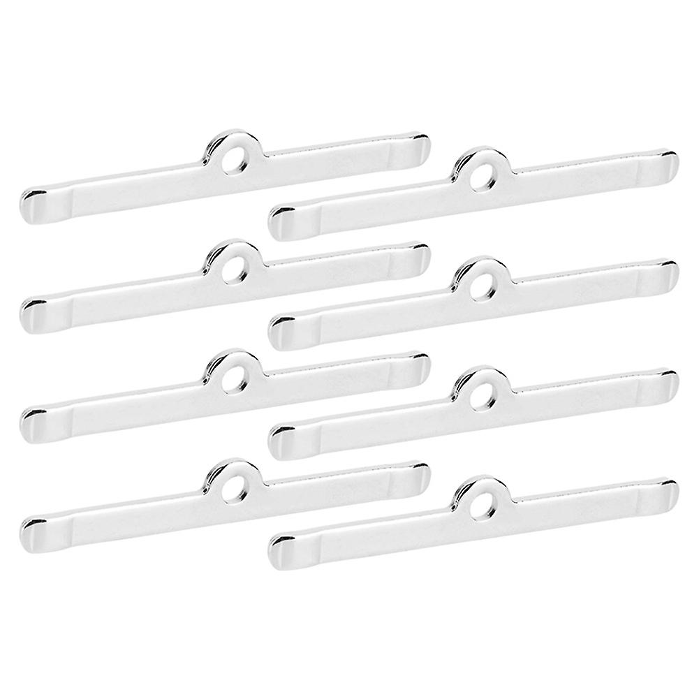 8pcs Chrome 4 3/4in Valve Cover Spreader Bars Fit For Chevy 283 305 327 350