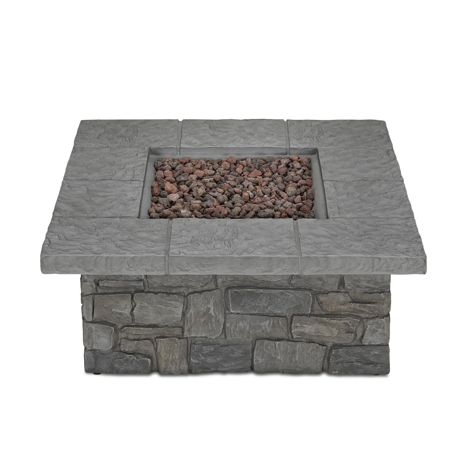 Lakeview Baywood 38-Inch Square Propane Gas Fire Table