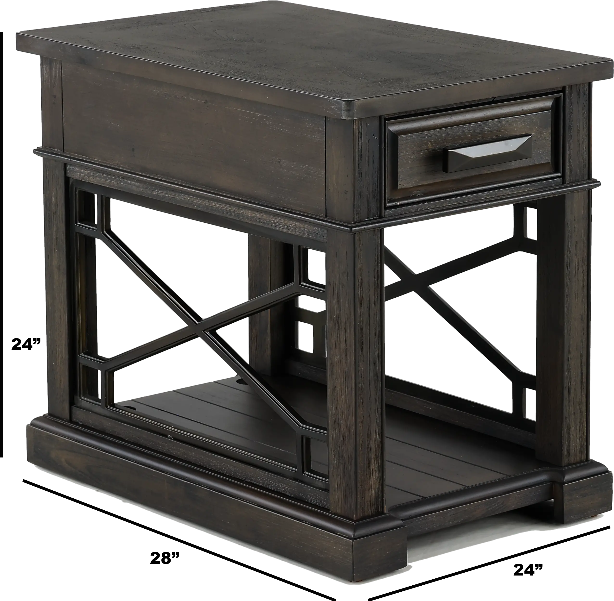 Sun Smokey Gray Side Table