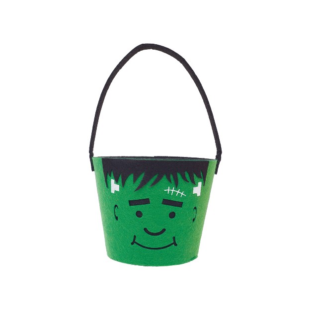 Gallerie Ii Frankenstein Felt Halloween Candy Bucket Decoration