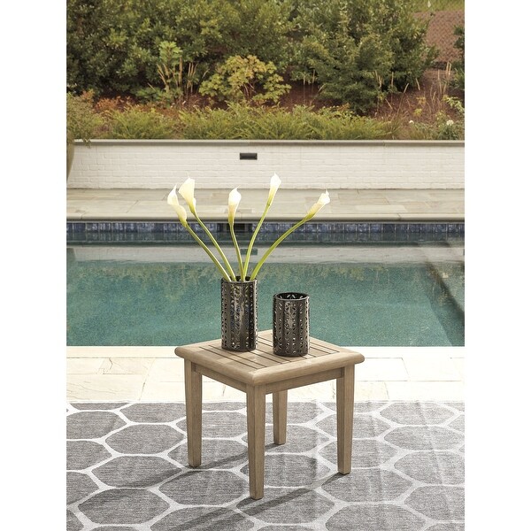 Signature Design by Ashley Gerianne Brown Outdoor Coffee Table with 2 End Tables