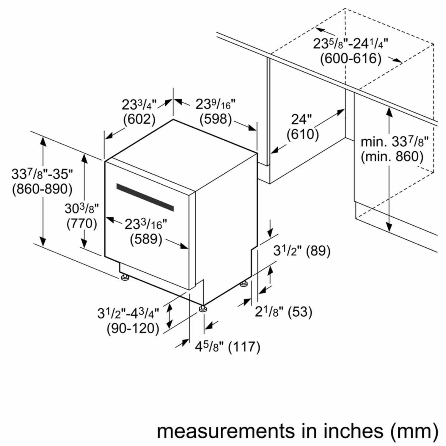 Bosch SHXM63WS5N 300 Bar Hndl, 5/4 Cycles, 44 Dba, 3Rd Rck, Wtr Sft, Touch Cntrls, Infolight - Ss