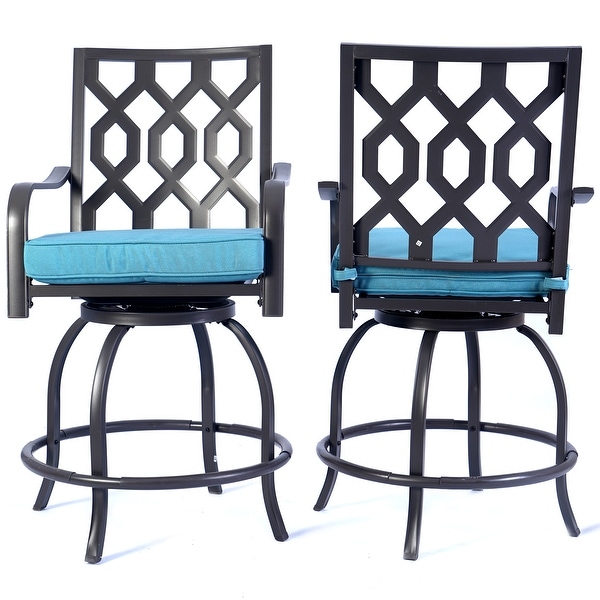 Kozyard Isabella High Swivel Bar Stools/Chair Set