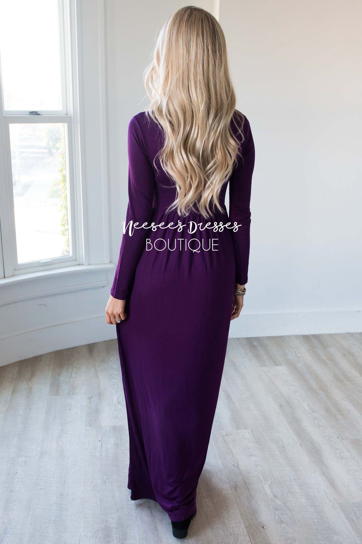 The Aline Long Sleeve Maxi Dress