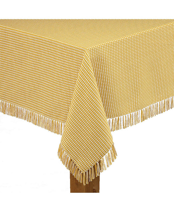 Lintex Homespun Gold 100% Cotton Tablecloth 52X52