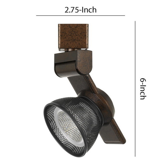 Benjara BM220804 12W Integrated LED Metal Track Fi...