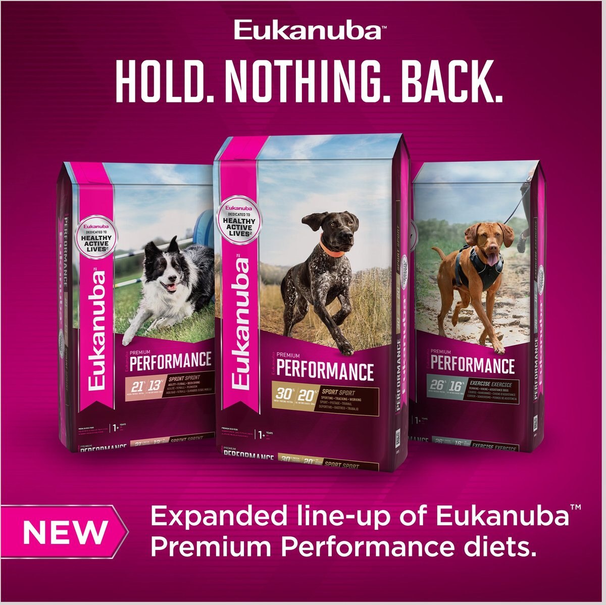 Eukanuba Premium Performance 30/20 SPORT Adult Dry Dog Food， 28-lb bag