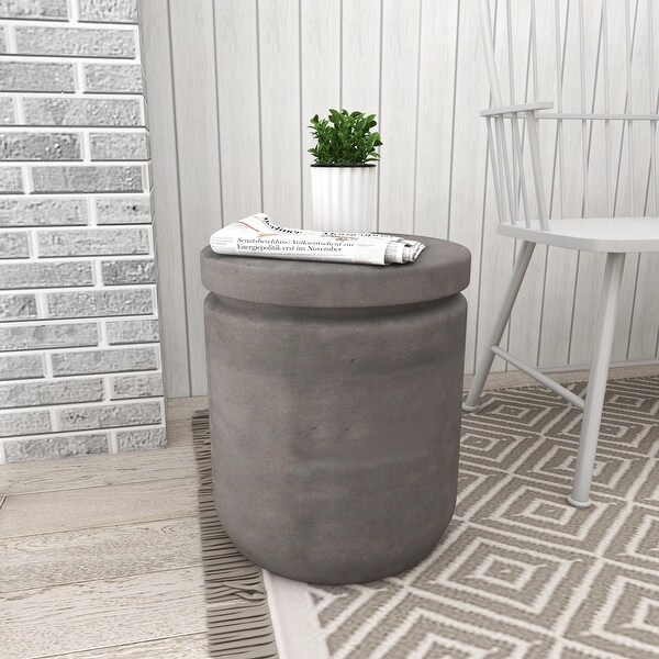 Fiber clay Industrial Outdoor Stool 17 x 15 x 15