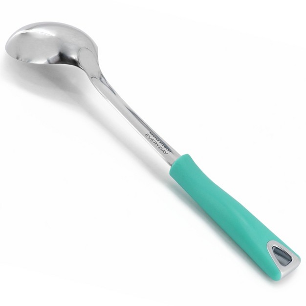 Martha Stewart Everyday Drexler Stainless Steel Serving Spoon In Turquoise