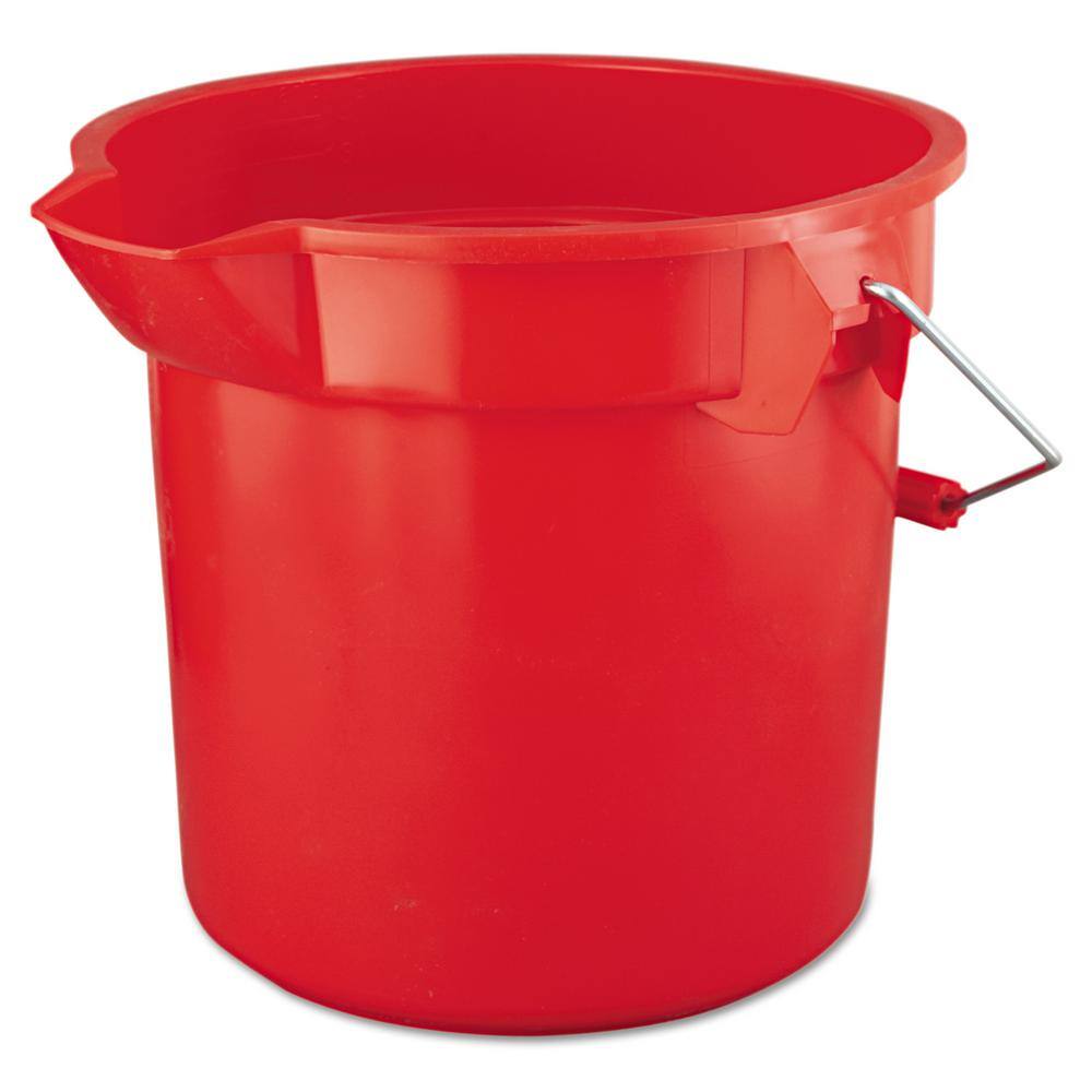 Rubbermaid Commercial Products Brute 14 Qt. Red Round Bucket RCP2614RED