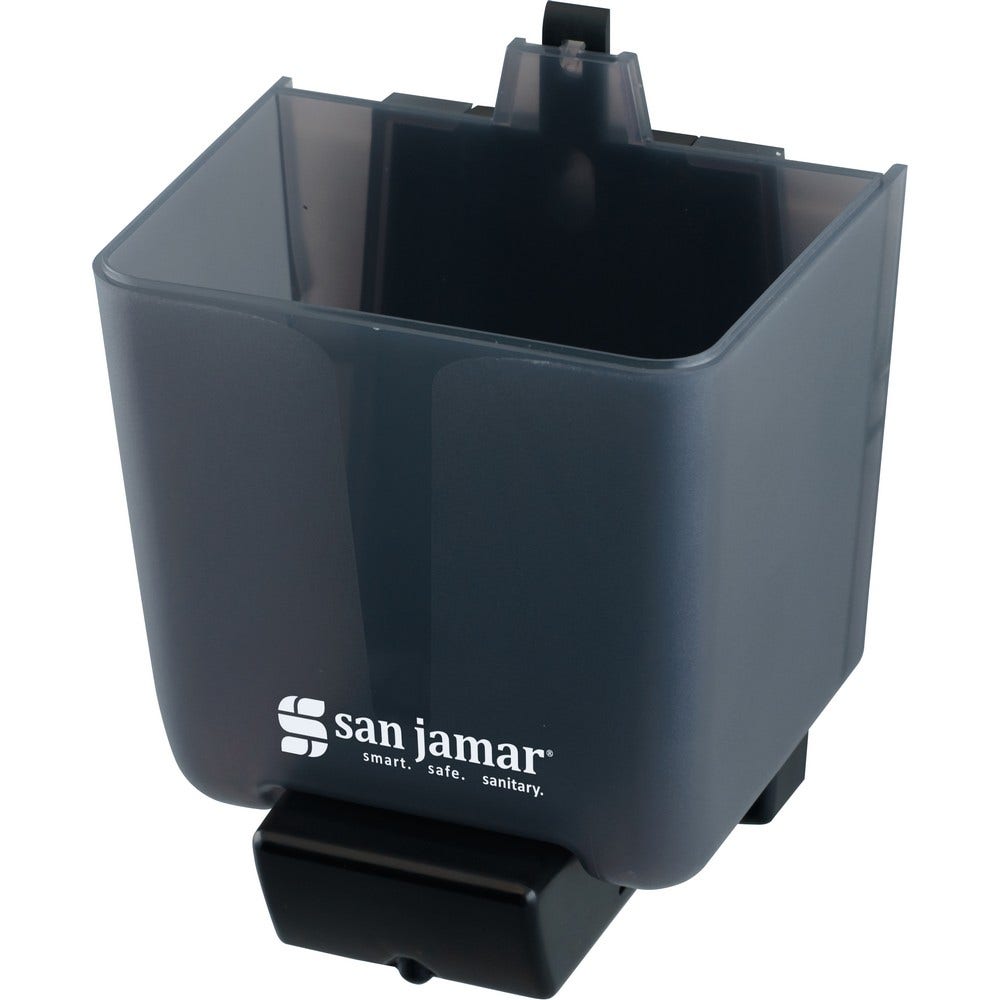 San Jamar SN30TBK Manual 30 oz. Wall-Mounted Liquid Soap Dispenser， Black Pearl