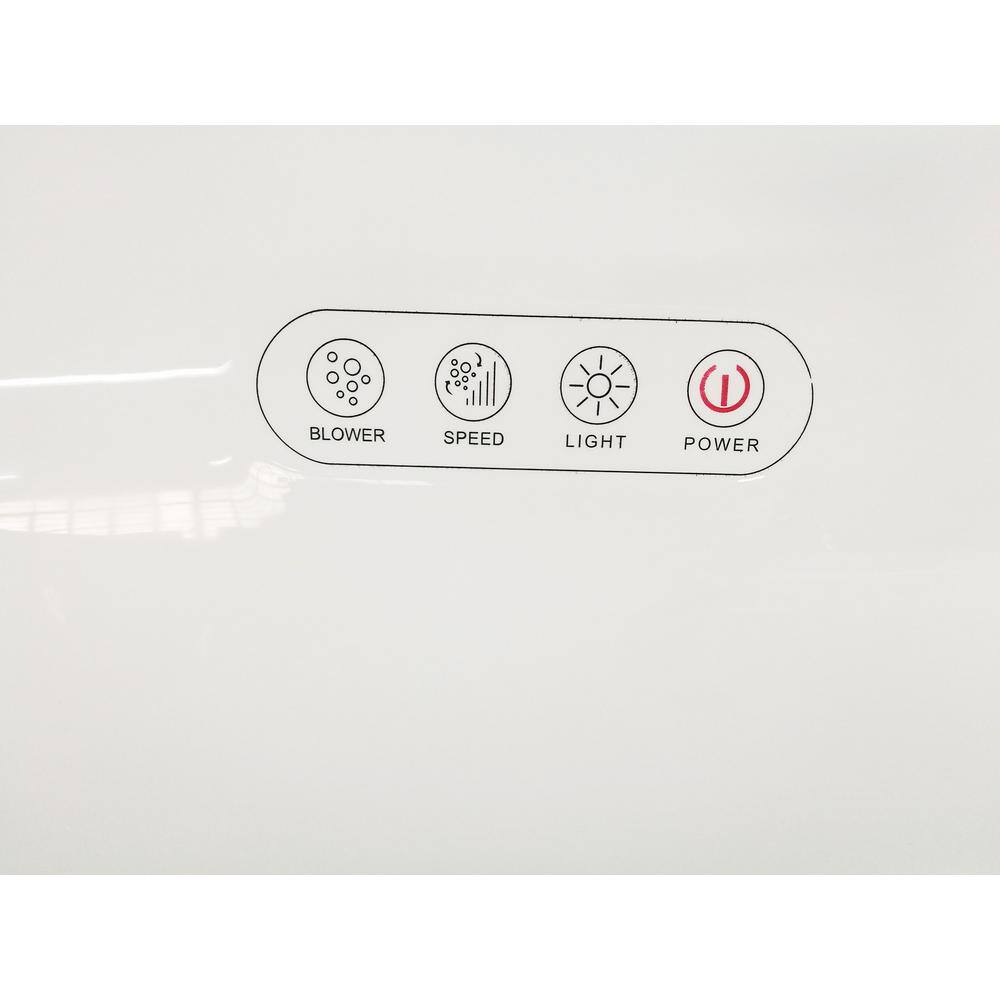 EAGO 66 in. Acrylic Flatbottom Air Bath Bathtub in White AM2130